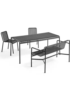 1 Palissade Bord, 2 Palissade Chair og 1 Palissade Dining Bench