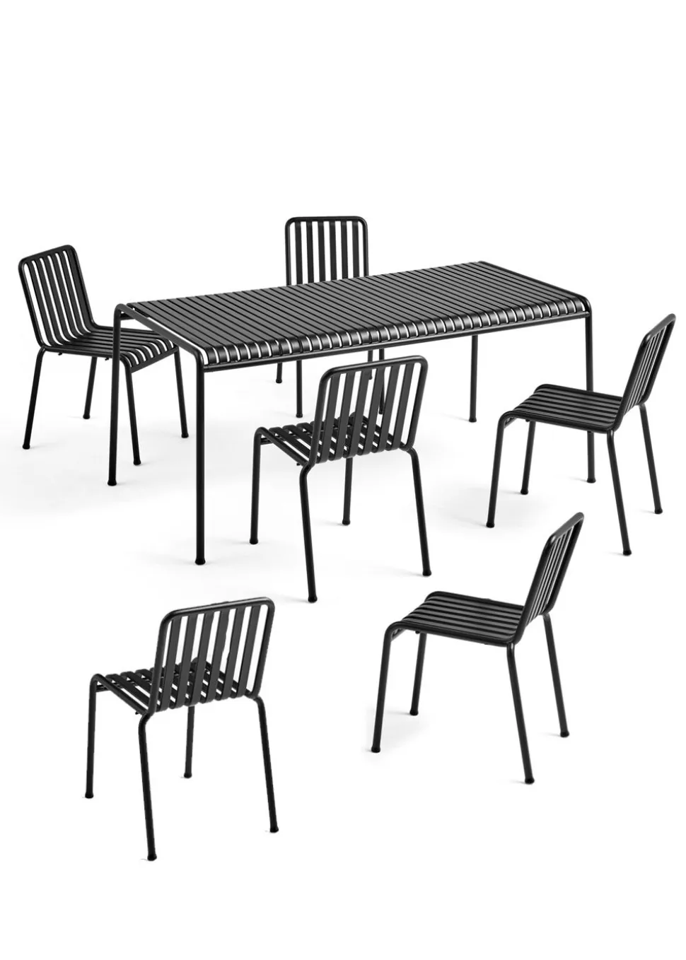 1 Palissade Bord og 6 Palissade Chair