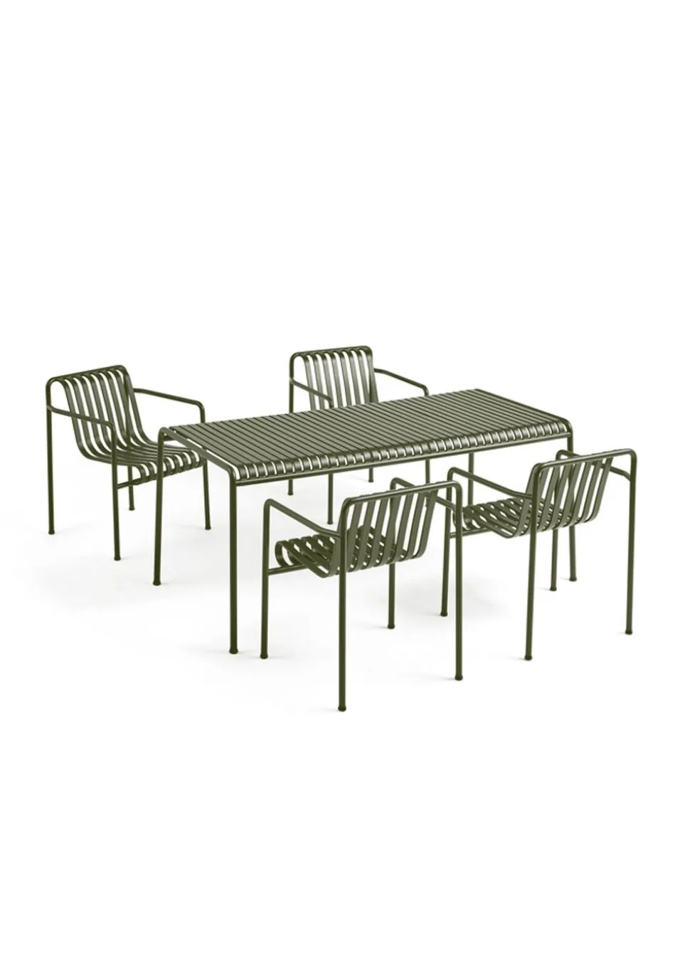 1 Palissade Bord og 4 Palissade Dining Armchair