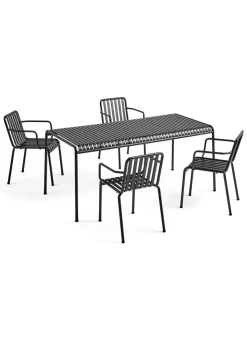 1 Palissade Bord og 4 Palissade Armchair