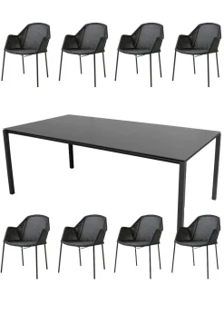 1 Pure table og 8 Breeze 5464 stole