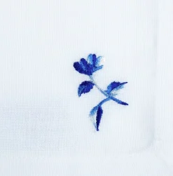 6 servietter med blomster