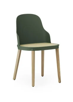 Allez chair in oak - molded wicker