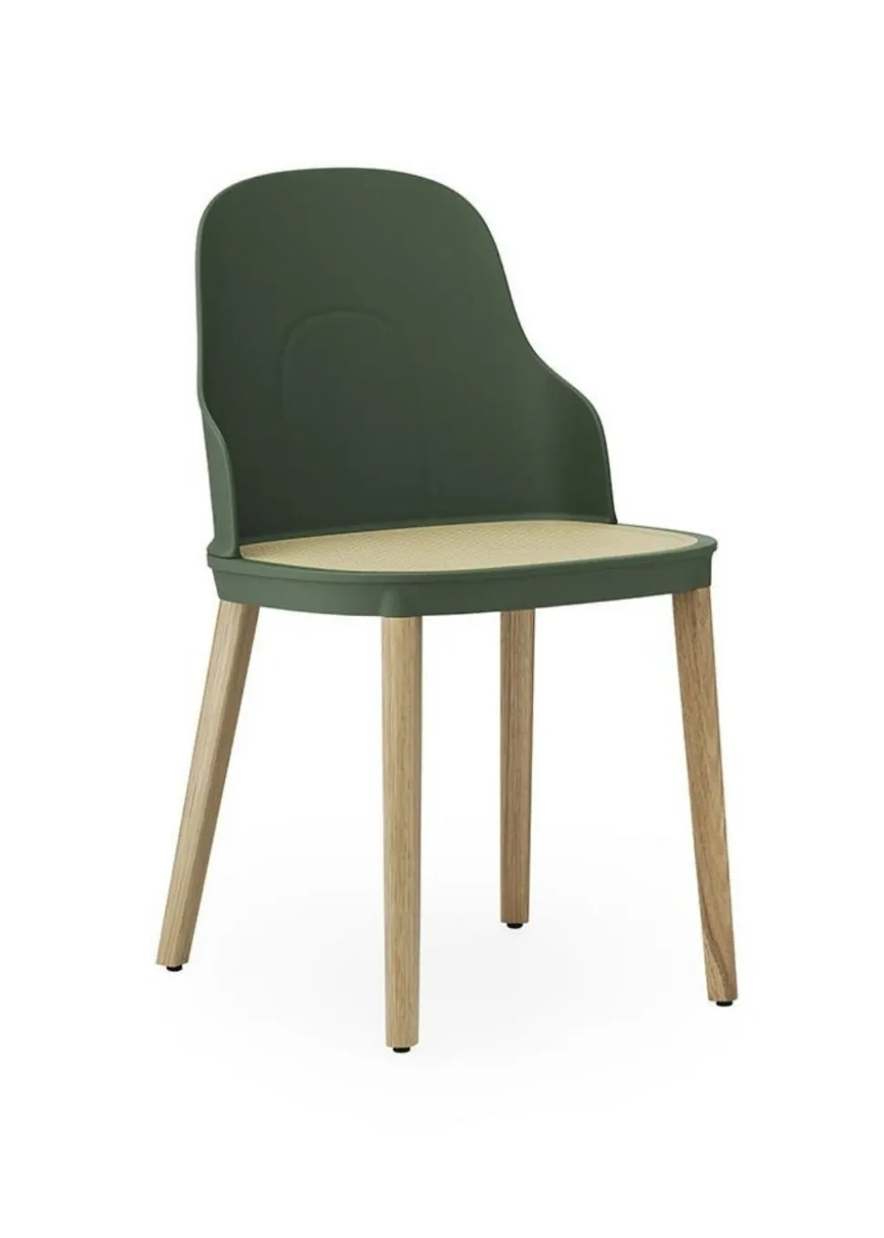 Allez chair in oak - molded wicker
