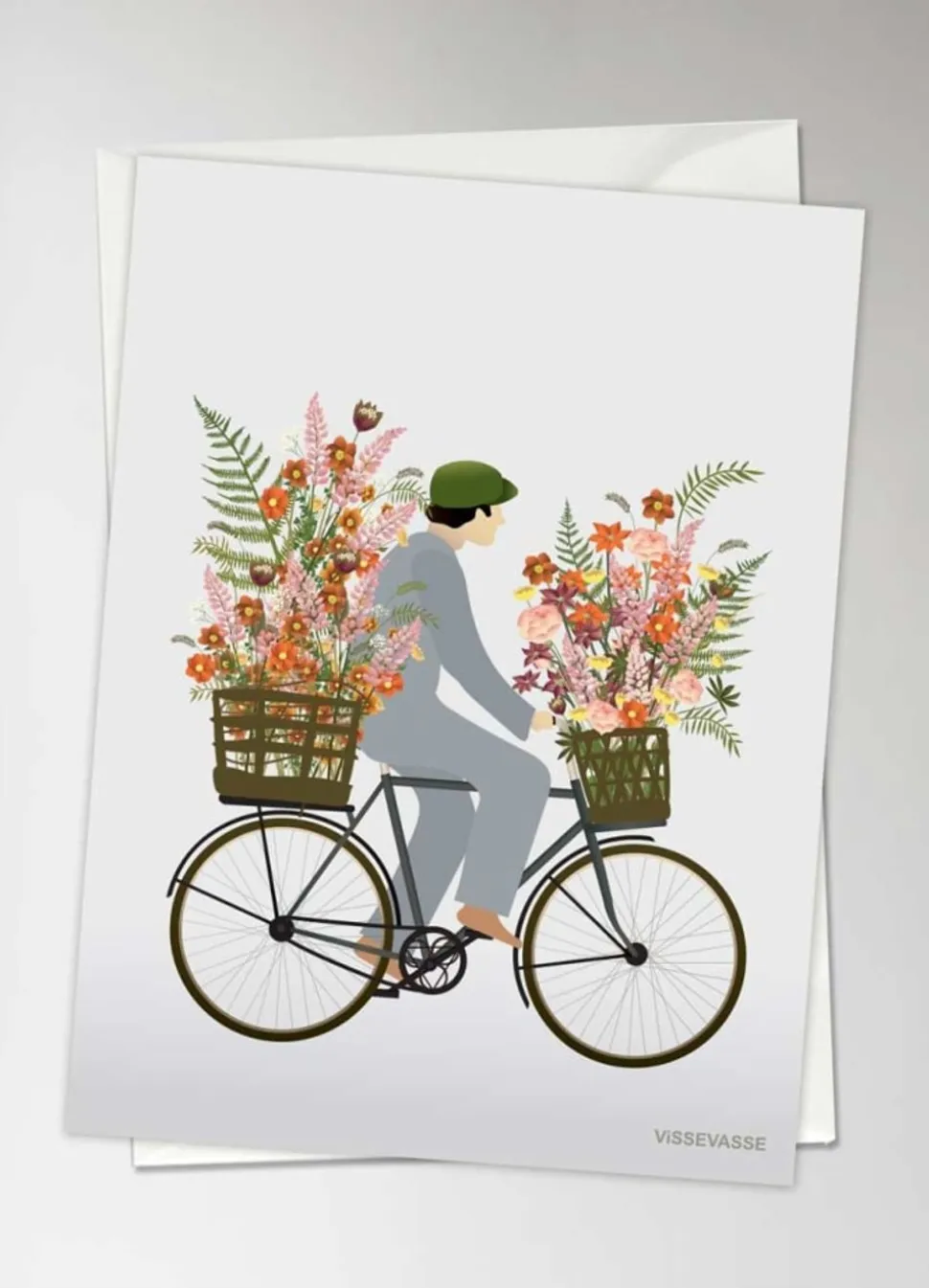 Bicycle with flowers - karte