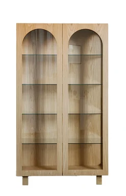 Bow Glass Cabinet