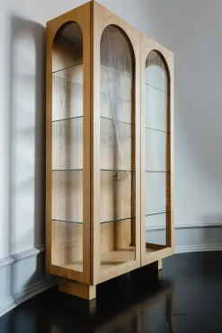 Bow Glass Cabinet