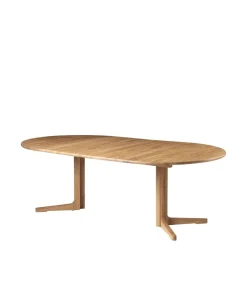 C69e - Ry - Dining table with 2 extension leaves by Nissen & Gehl