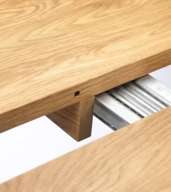 C69e - Ry - Dining table with 2 extension leaves by Nissen & Gehl