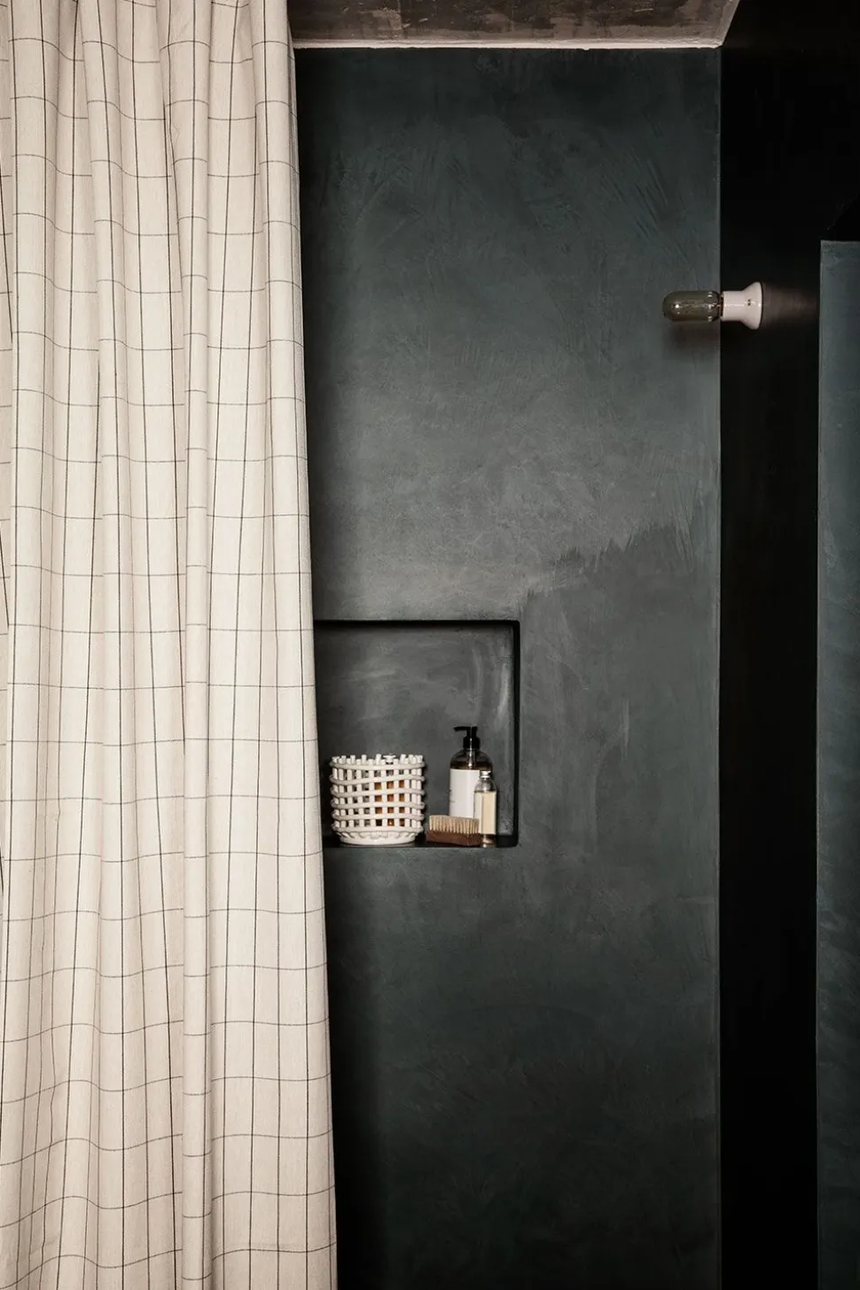 Chambray Shower Curtain