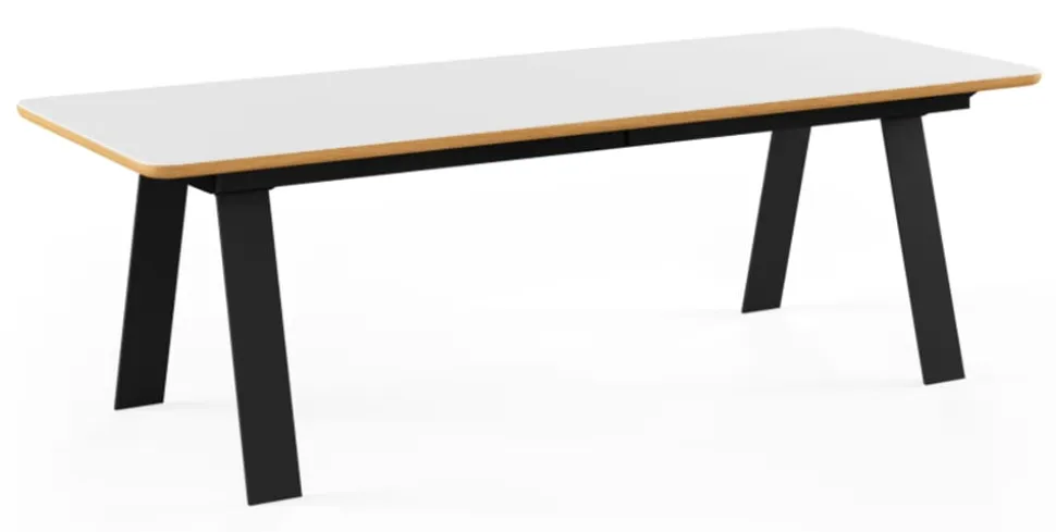 Chess Table w. Corian Top Inkl. 1 Butterfly extension leaf / GM 3400 by Nissen & Gehl