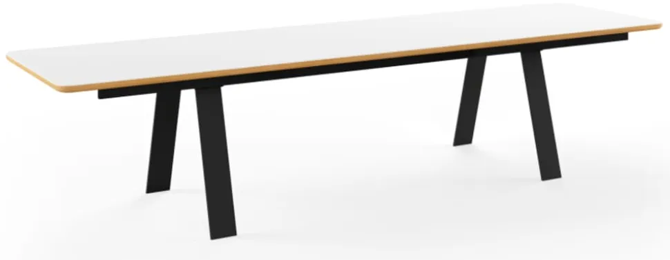 Chess Table w. Corian Top Inkl. 1 Butterfly extension leaf / GM 3400 by Nissen & Gehl