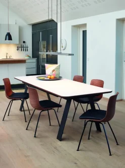 Chess Table w. Corian Top Inkl. 1 Butterfly extension leaf / GM 3400 by Nissen & Gehl