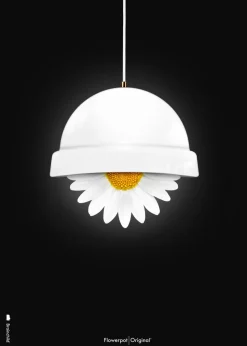 Classic Flowerpot Poster - Black