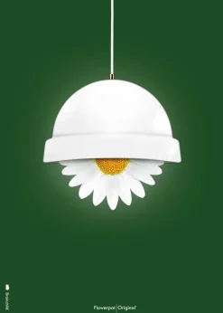 Classic Flowerpot Poster - Green