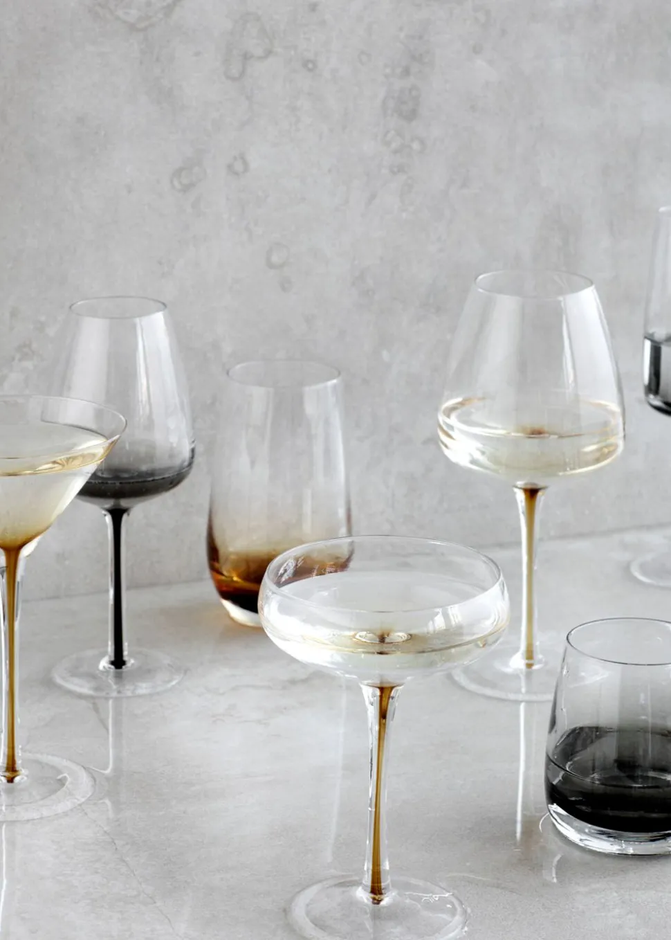 Cocktail glass - Amber / Smoke