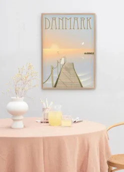 DANMARK Badebroen - poster