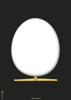 Design Sketch Egg Poster - Black