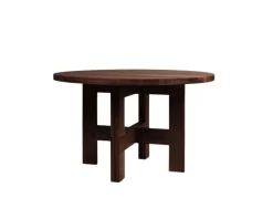 Farmhouse Trestle Table / Round