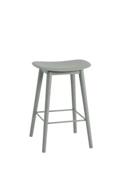 Fiber Bar Stool - Wood Base