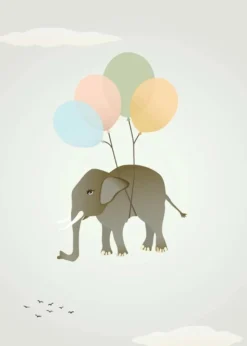 FLYING ELEPHANT - poster