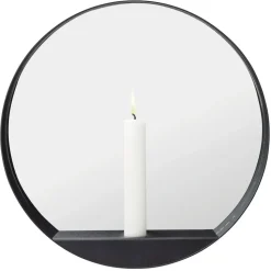 GLIM Mirror Candlestick Round