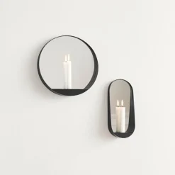 GLIM Mirror Candlestick Round