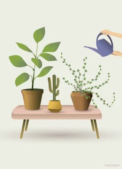 GROWING PLANTS - poster