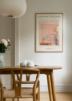 Intérieur aux tentures roses I Poster