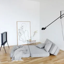 Klip Klap KK 3 fold sofa w. buttons