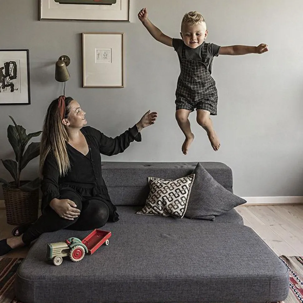 Klip Klap KK 3 fold sofa w. buttons