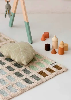 Knitted Cushion Baby Leaf