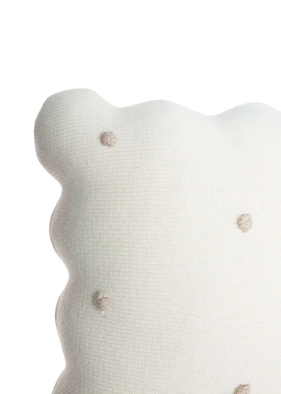 Knitted Cushion Biscuit