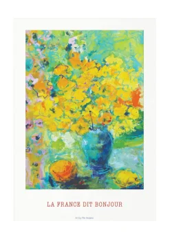 La France dit bonjour Poster