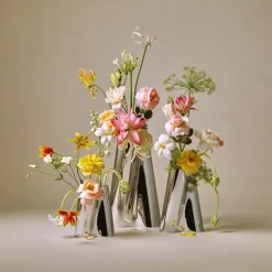 Lituus Floor Vase Stainless Steel