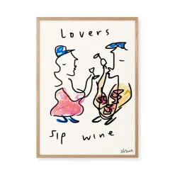 Lovers Sip Wine