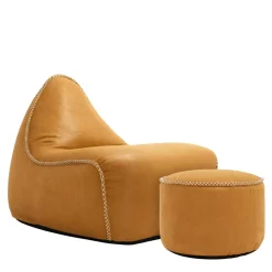 Luna Lounge Chair + Pouf