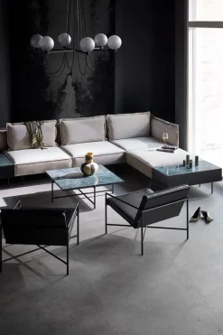 Modular Sofa 3-Seat Sofa with Chaise by Emil Thorup