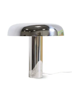 Mushroom Table Lamp, Chrome