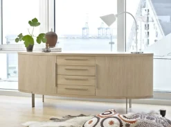 Oval sideboard / AK1300 by Nissen & Gehl