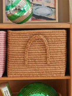 Raffia Square Basket