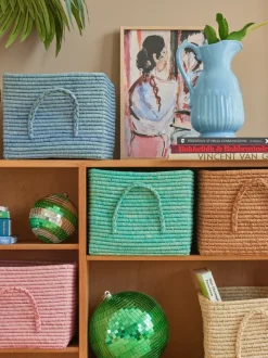 Raffia Square Basket