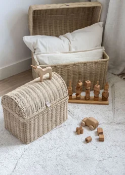 Raffia storage basket set