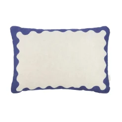 Rectangular Cushion In French Linen Vibes L
