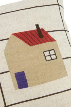 Rectangular Cushion In French Linen Vibes S