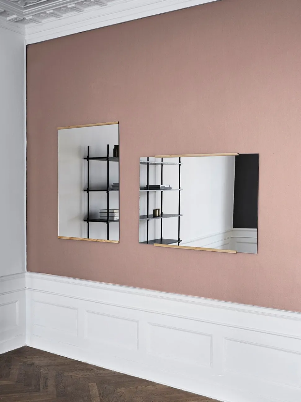 Rectangular wall mirror