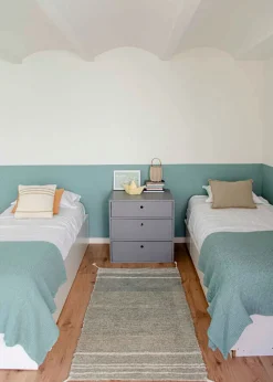 Reversible Rug Twin Vintage Blue