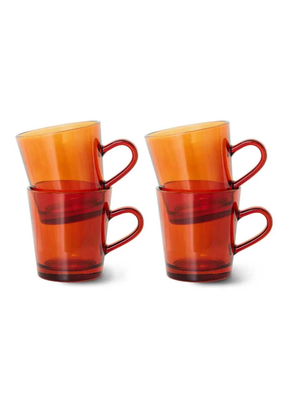 70's Glassware - Coffee Cups (Set Of 4)