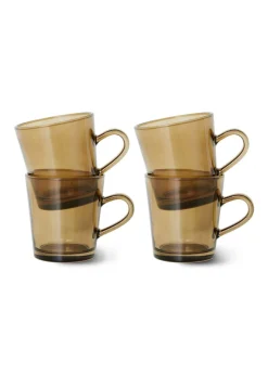 70's Glassware - Coffee Cups (Set Of 4)