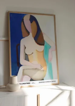 Siddende kvindelig model, 1950